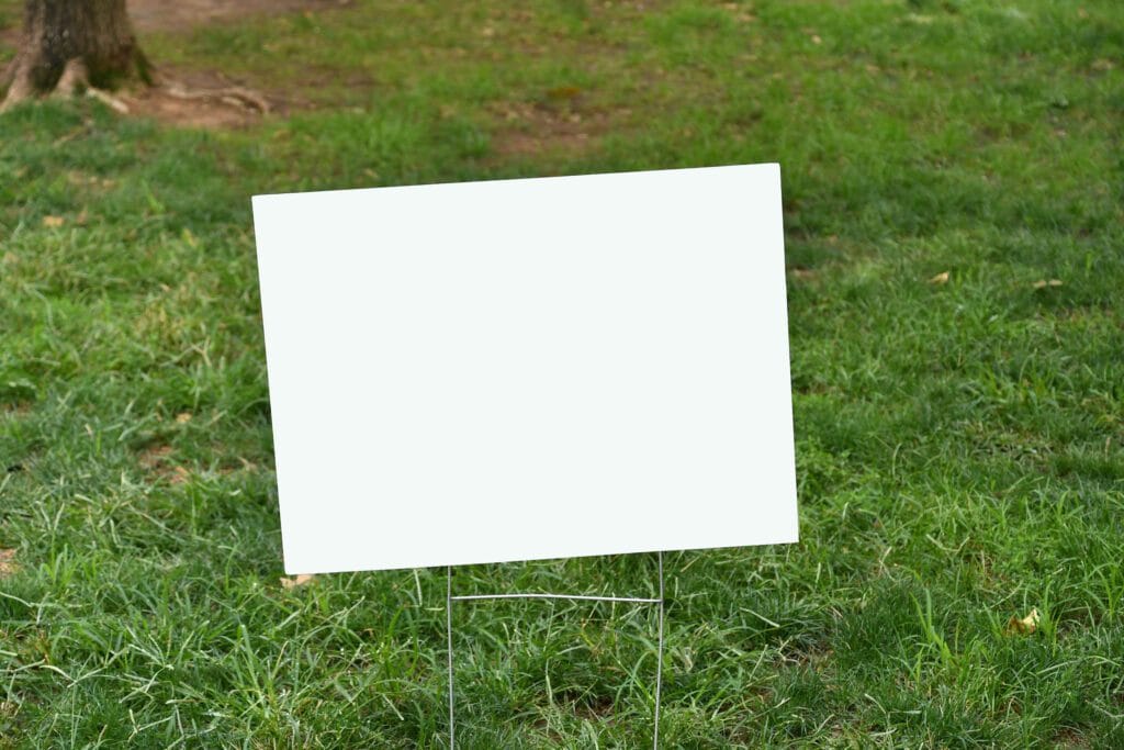 choosing yard signs